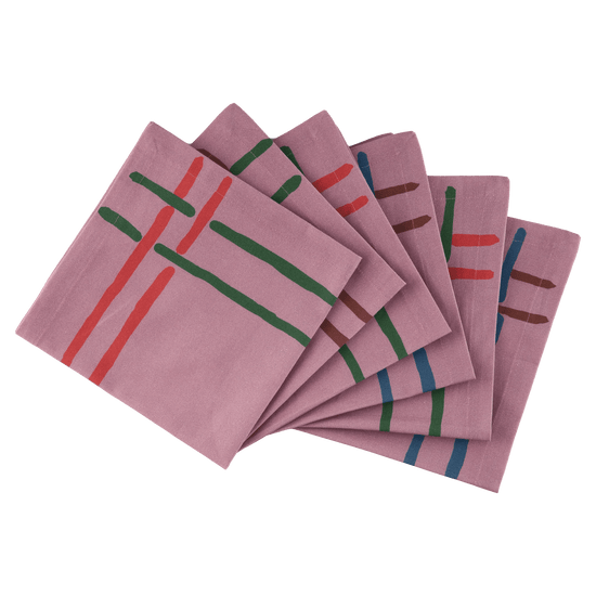 La Vie en Rose Napkins  | Set of 6