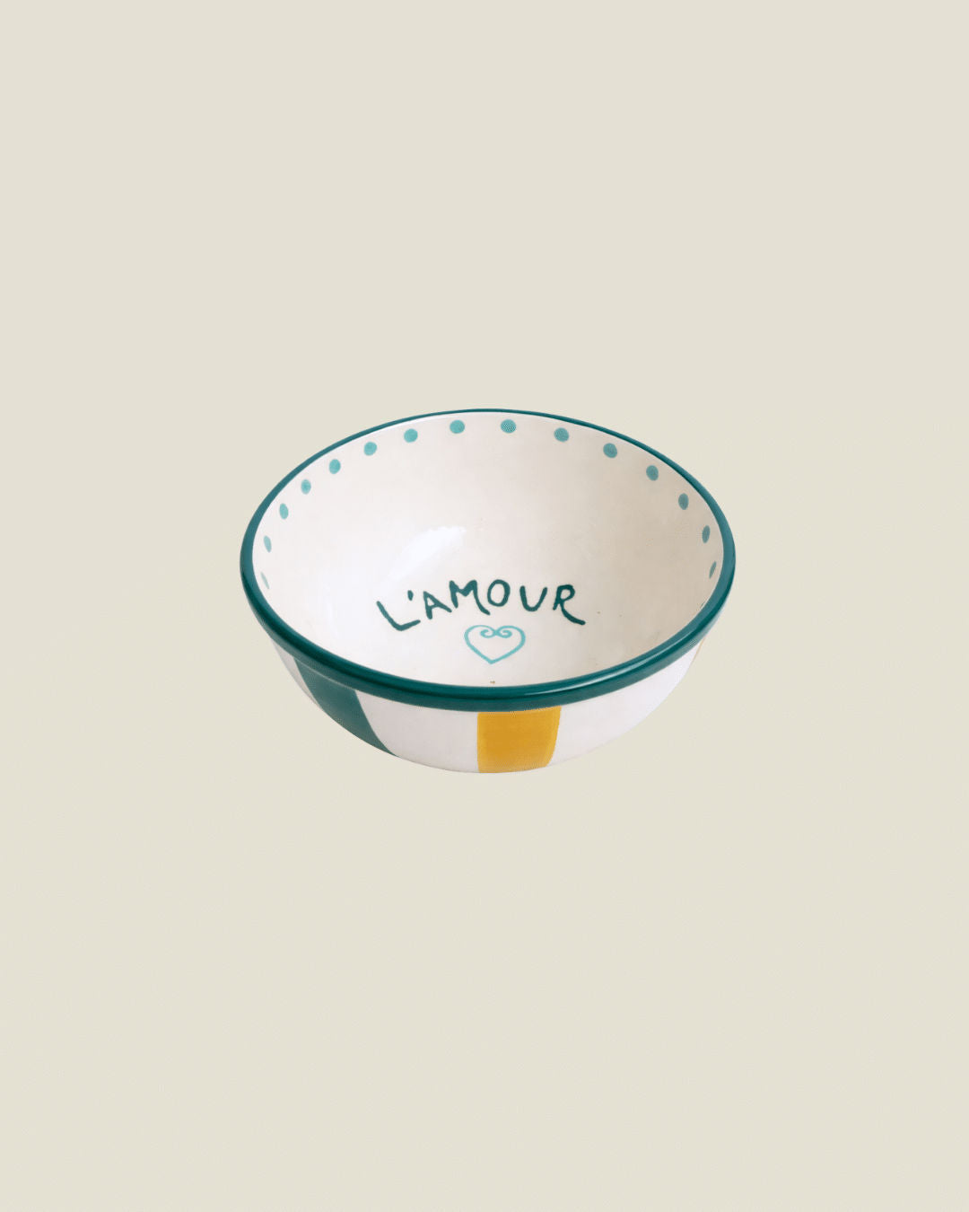 L’amour Green & Yellow Bowl