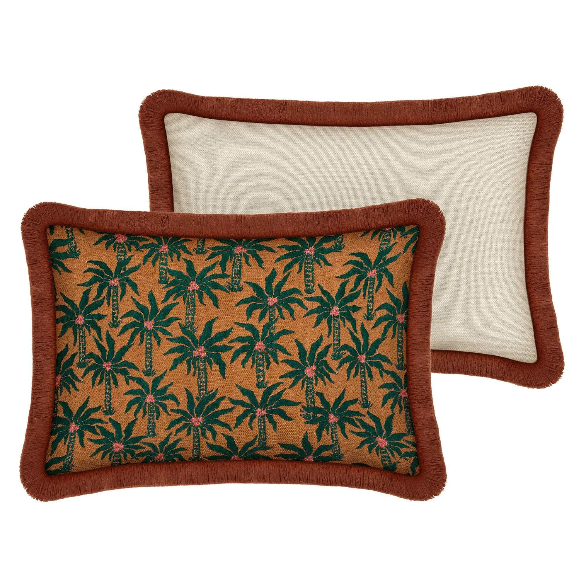 Cushion Laura Moss & Caramel