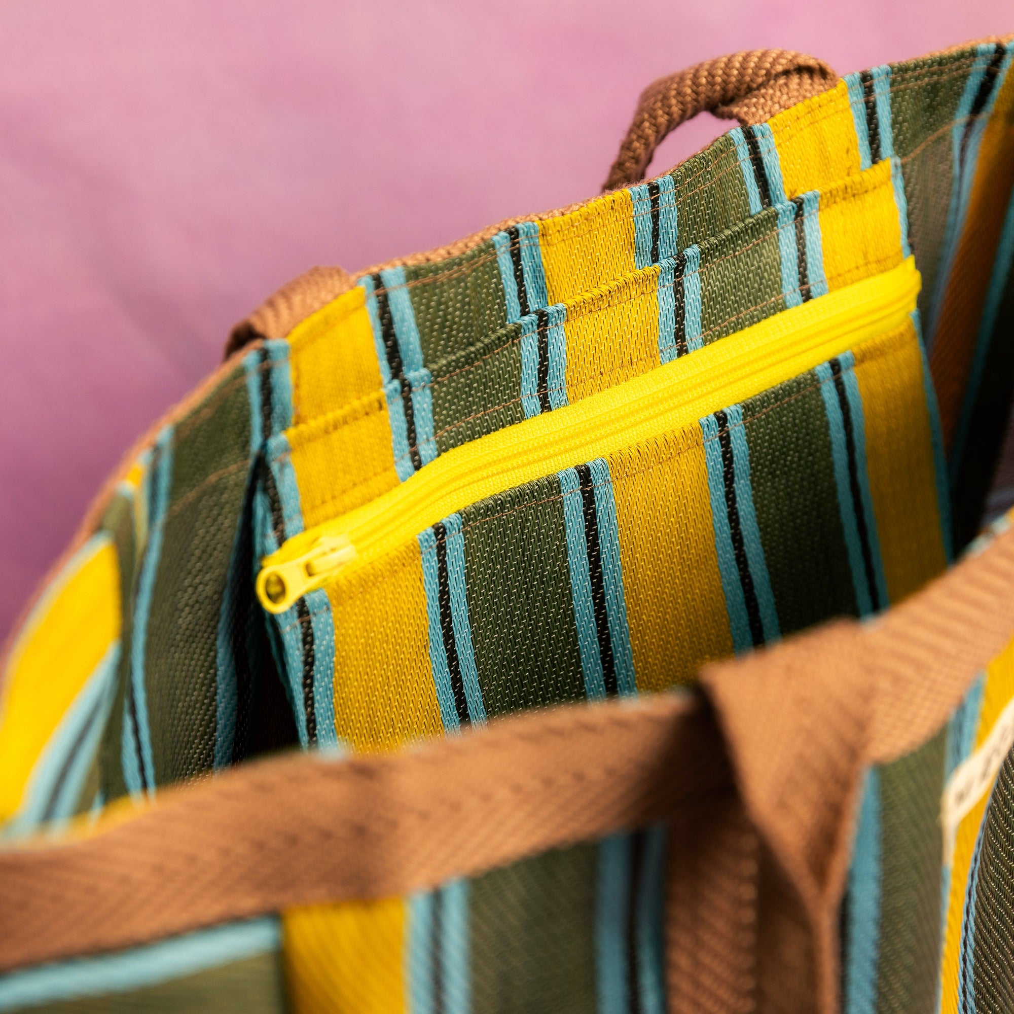 Everywhere Bag | Chocolate/ Yellow/ Olive