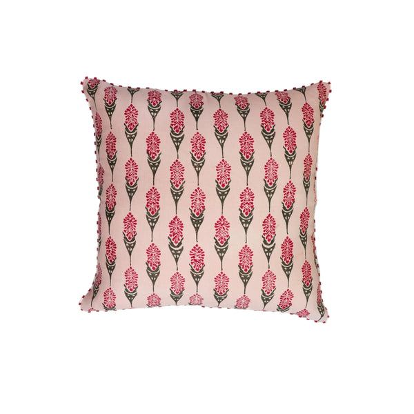 Bahaar Throw Pillow Cover - Pink