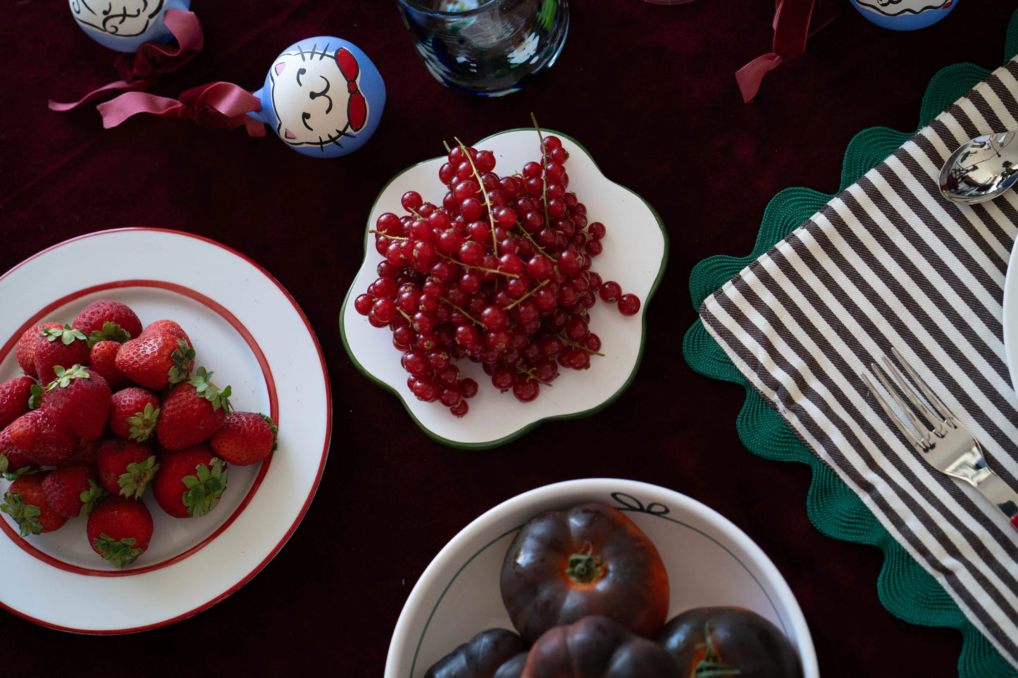 Hand Painted Ceramic Christmas Baubles