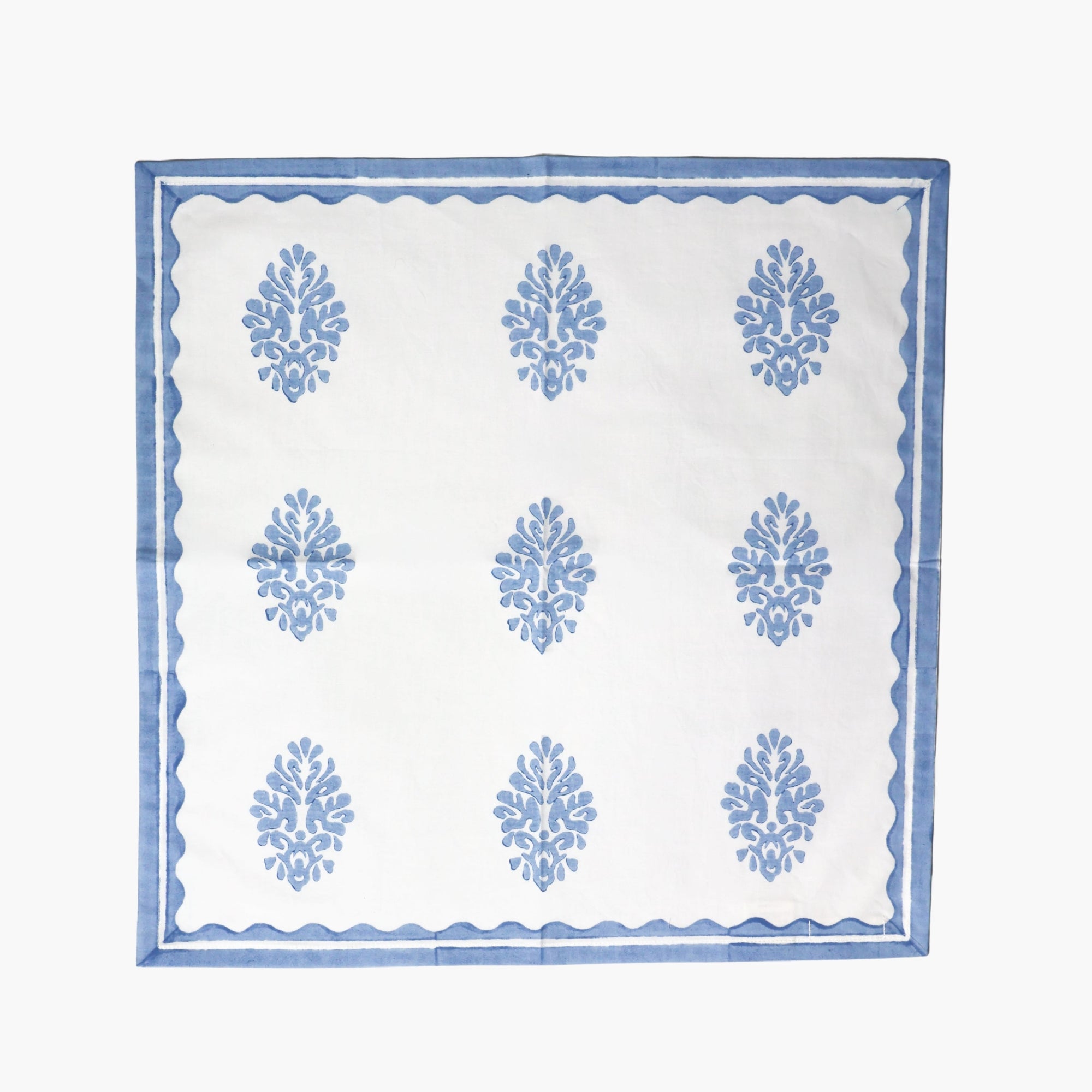 Nila - Pure Cotton Table Napkin Set of 2 - Pastel Blue