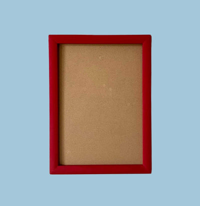 Painted Wood Picture Frame, Burgundy