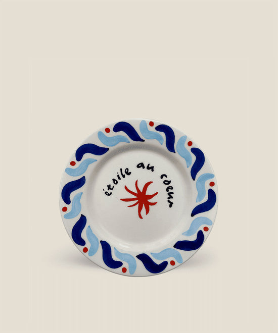 Blue Cala Secreta Dessert Plate