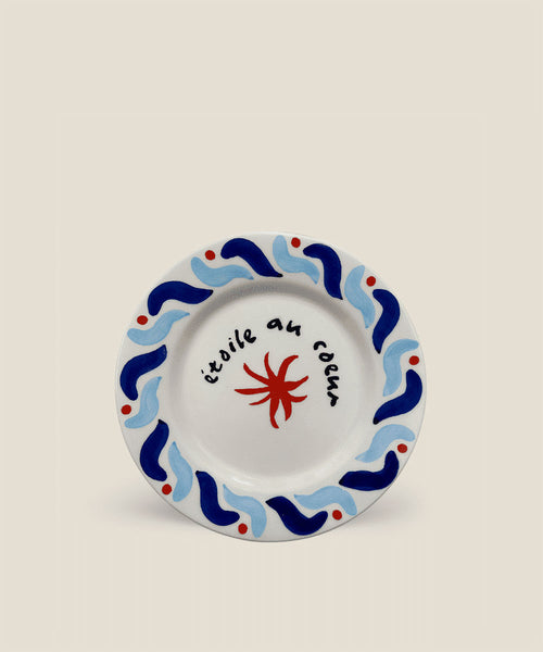 Blue Cala Secreta Dessert Plate
