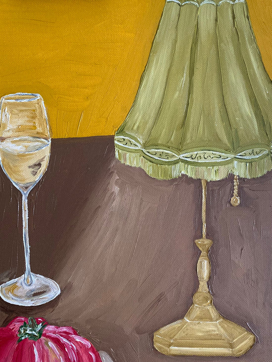 Juntos à roda da mesa IV Painting