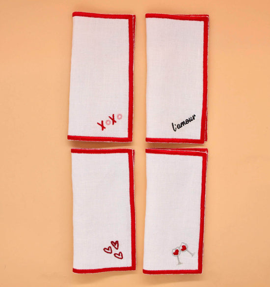 Valentine's Day Cocktail Napkins