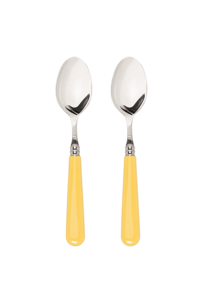 Butter Yellow Set of 2 Dessert Spoons