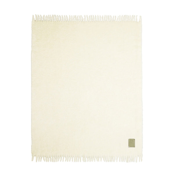 Burro Mohair Blanket – Cream