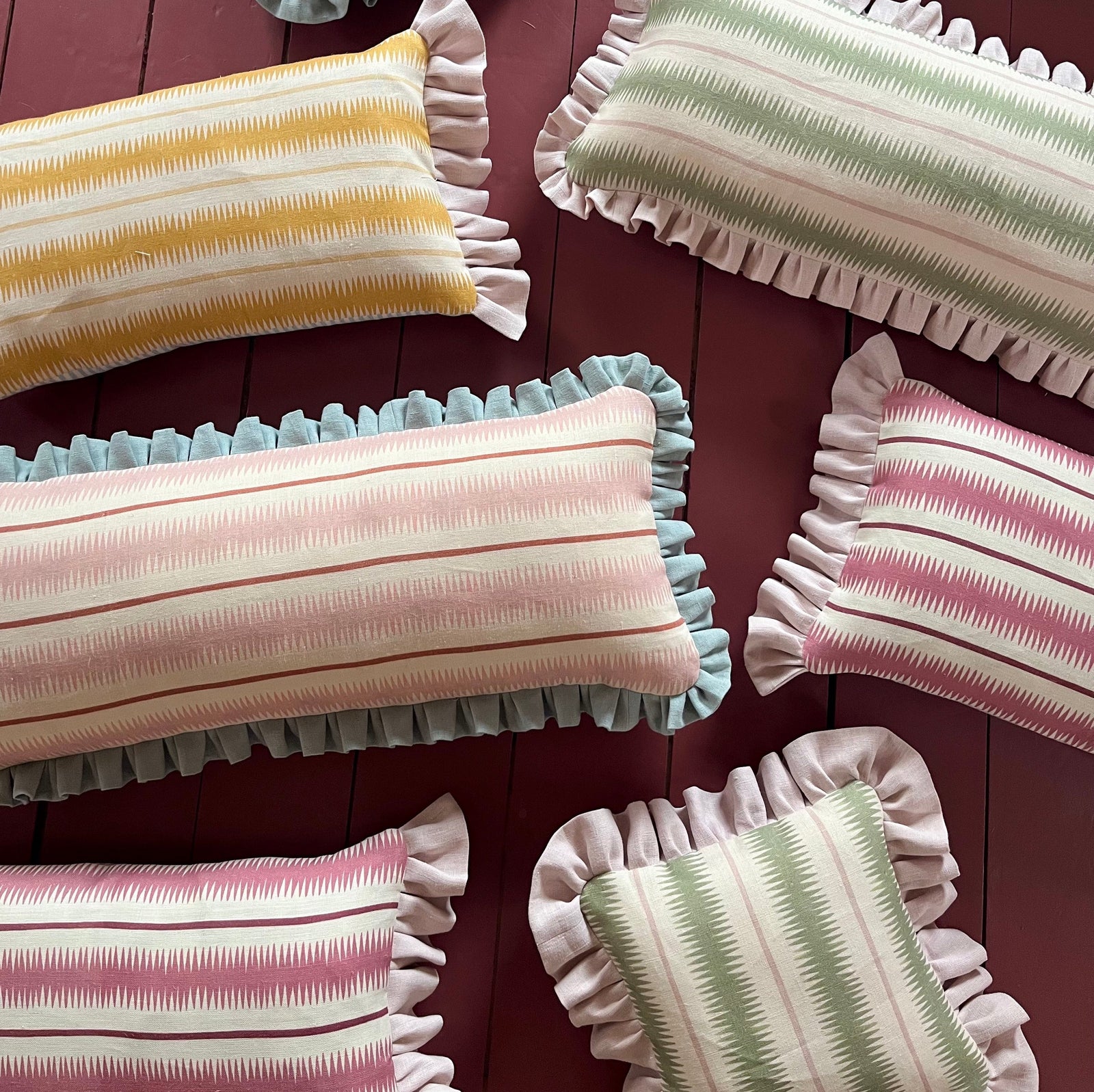 Squiggle Fabric - Blush