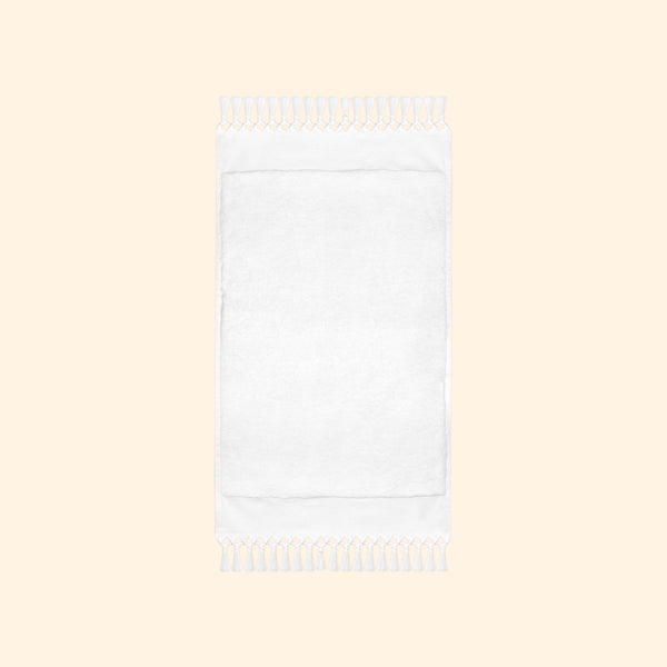 Plush & Bare Pure Cotton Hand Towel In White