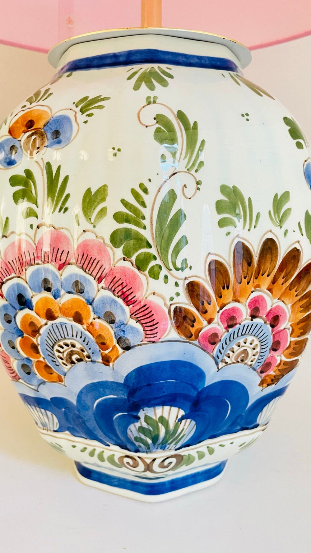 Antique Delft Lamp