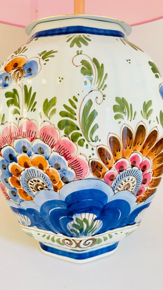 Antique Delft Lamp