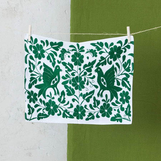 Embroidered Placemat - Green