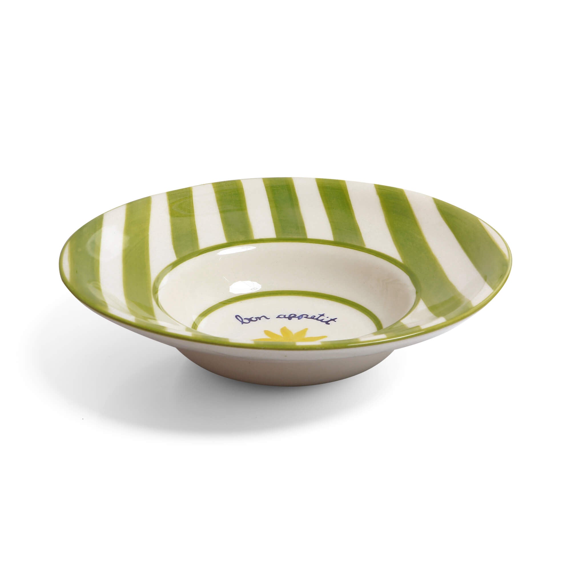 Loulou Green Pasta Plates Set-Of-Four