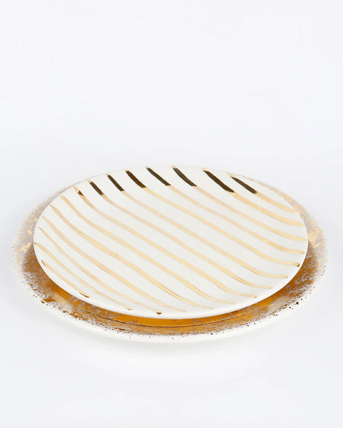 Gold Splatter Plate