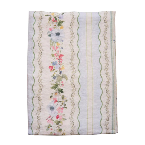 Spring Carpet Stripe Linen Tablecloth
