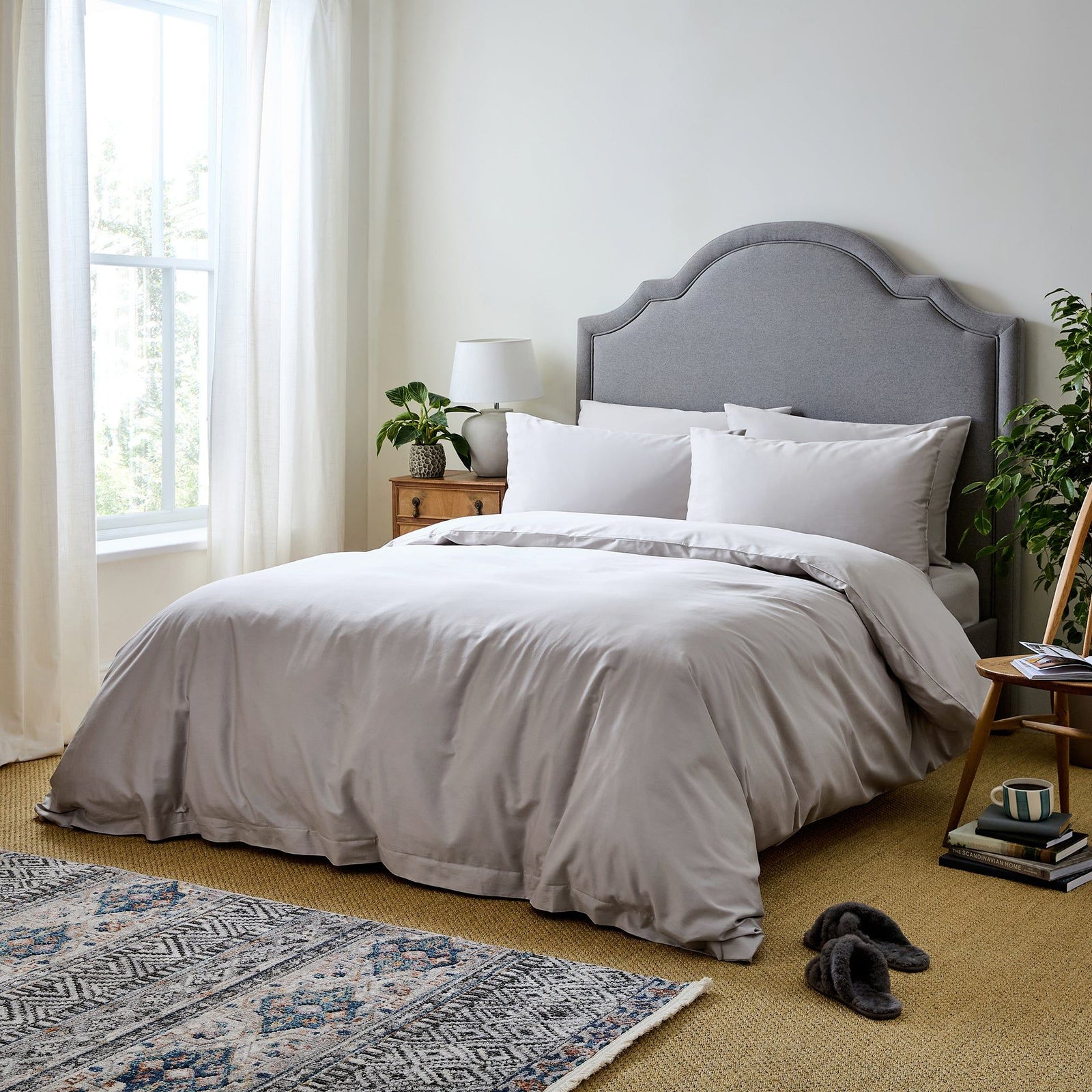 Luxury Organic Cotton Dove Grey Original Bedding Set