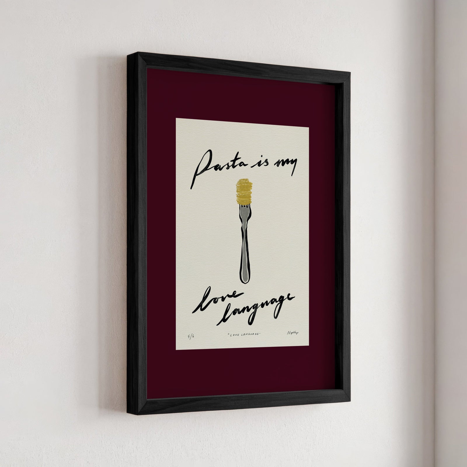 Pasta Is My Love Language Print