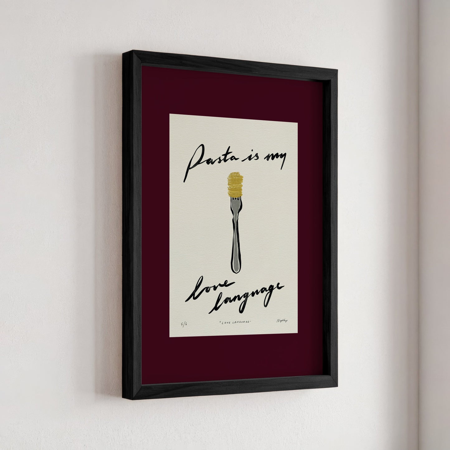 Pasta Is My Love Language Print