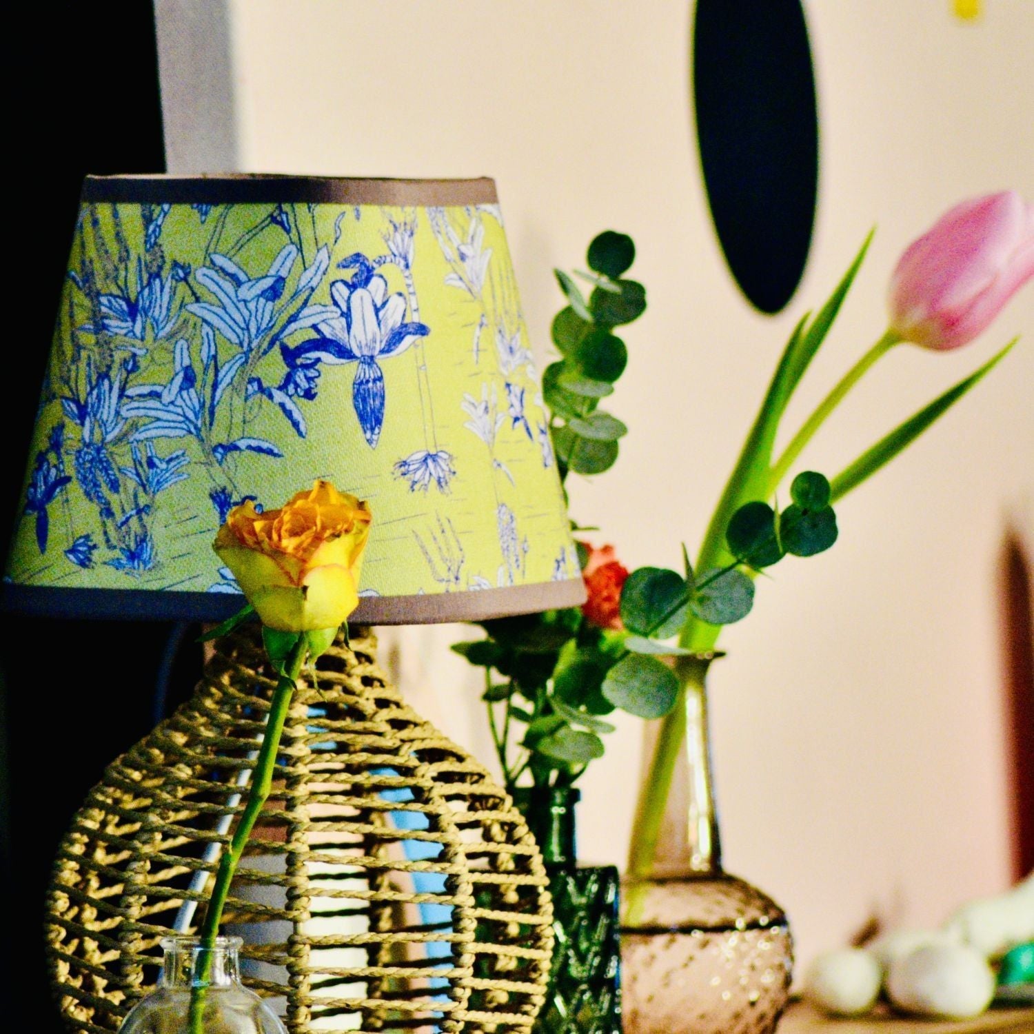 Tropicalia | Butter Yellow 6" Oblong Candle Clip Lampshade