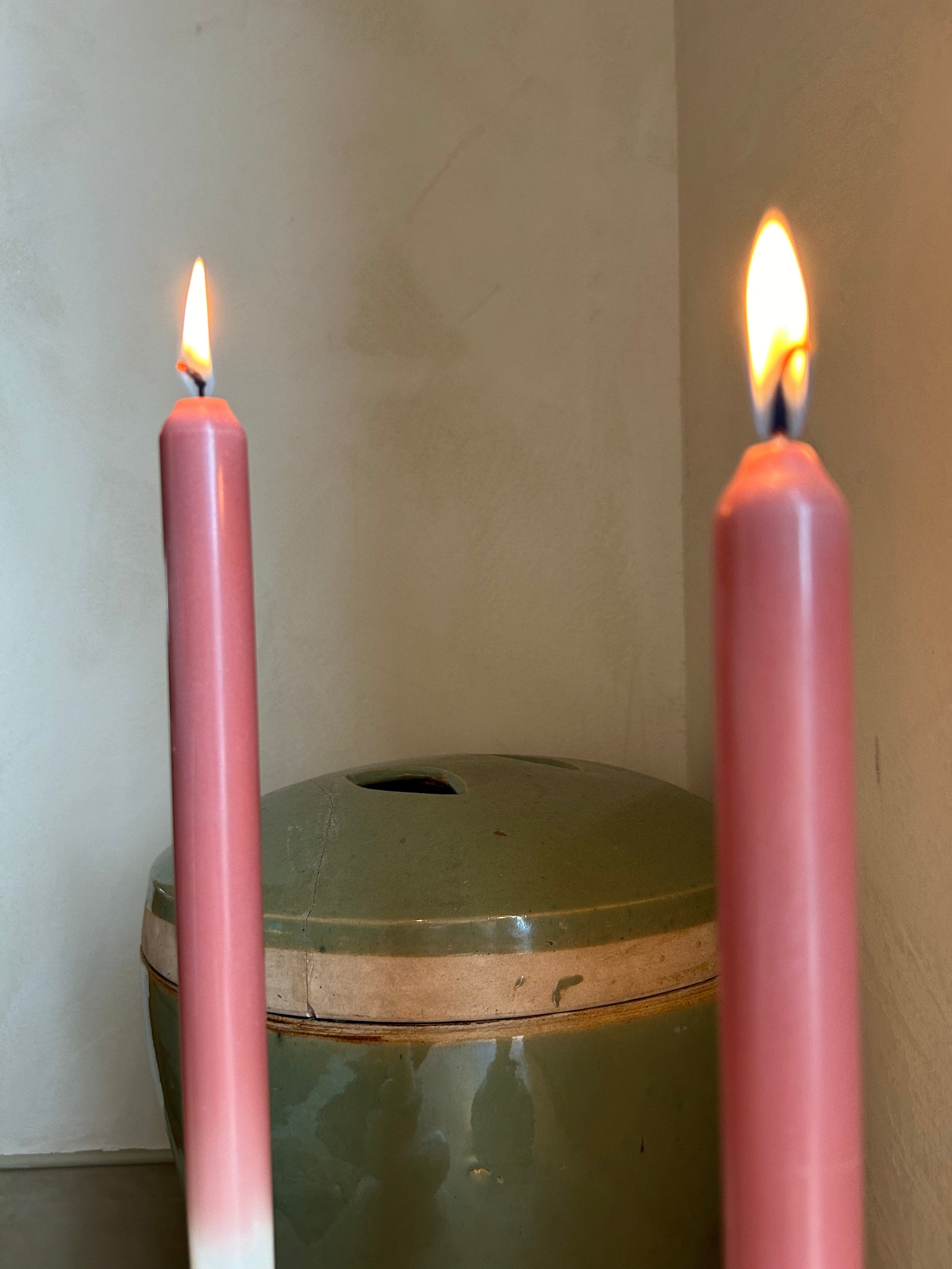 Peony Dinner Candle