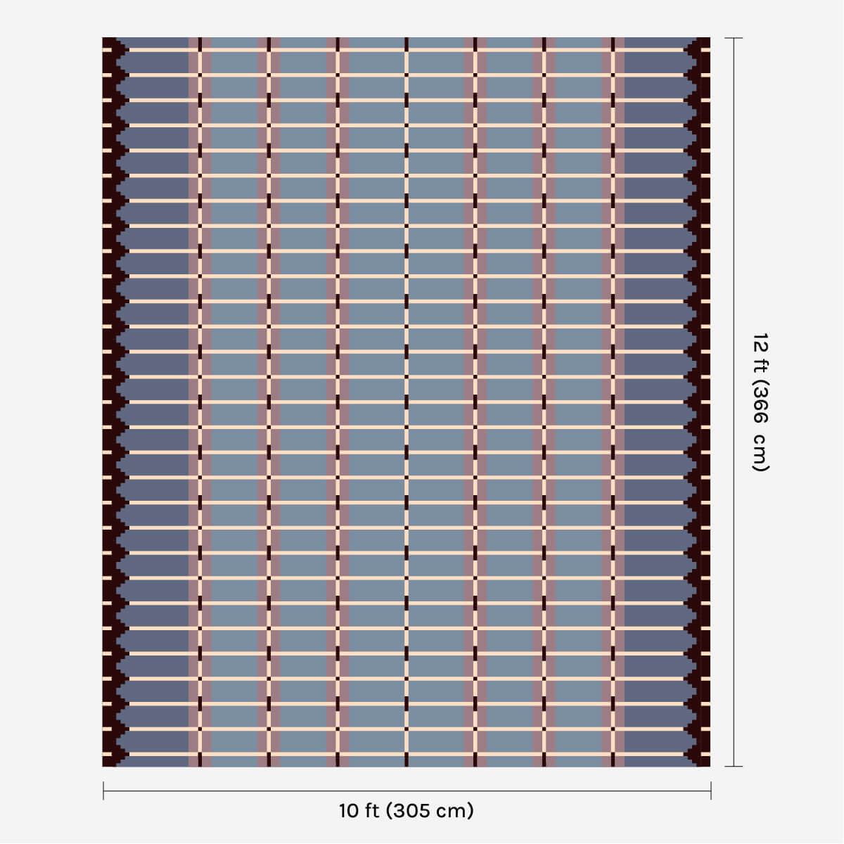 Corbie Flatweave Rug - Pigeon Blue-