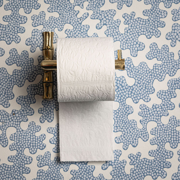 Linley Toilet Roll Holder, Lacquered Brass