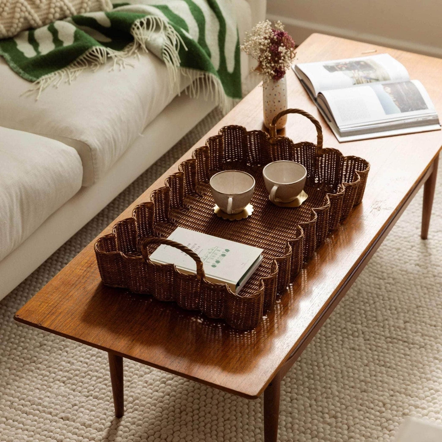 Big Wavy Tray (Teak Stained)