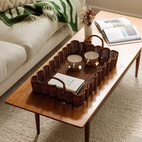 Big Wavy Tray (Teak Stained)