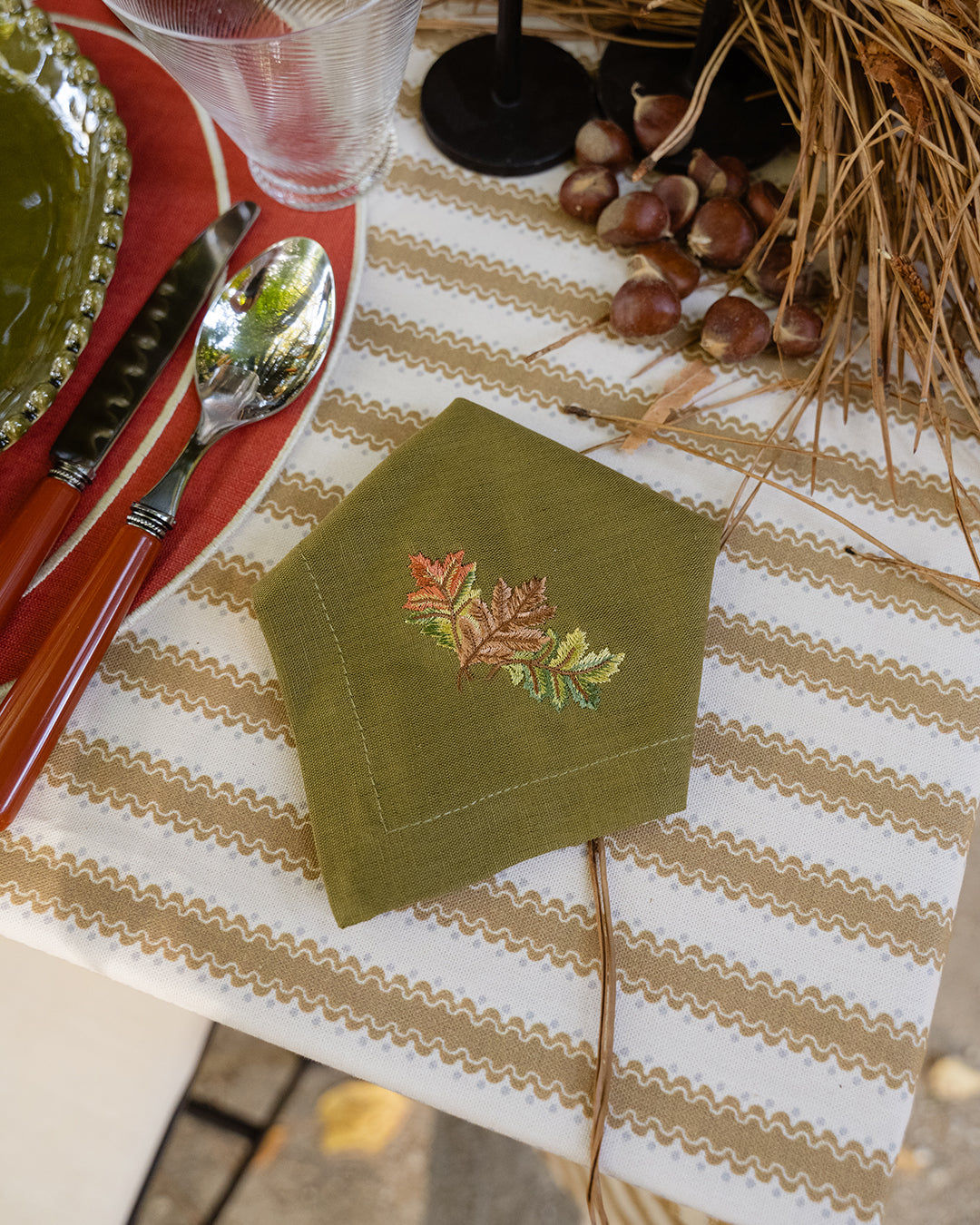 Green Leaves Napkin