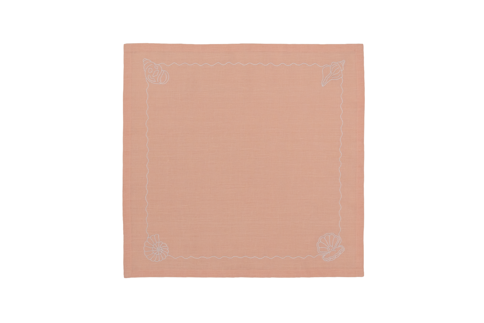 Embroidered Linen Napkins (Set of 4) 18×18 in