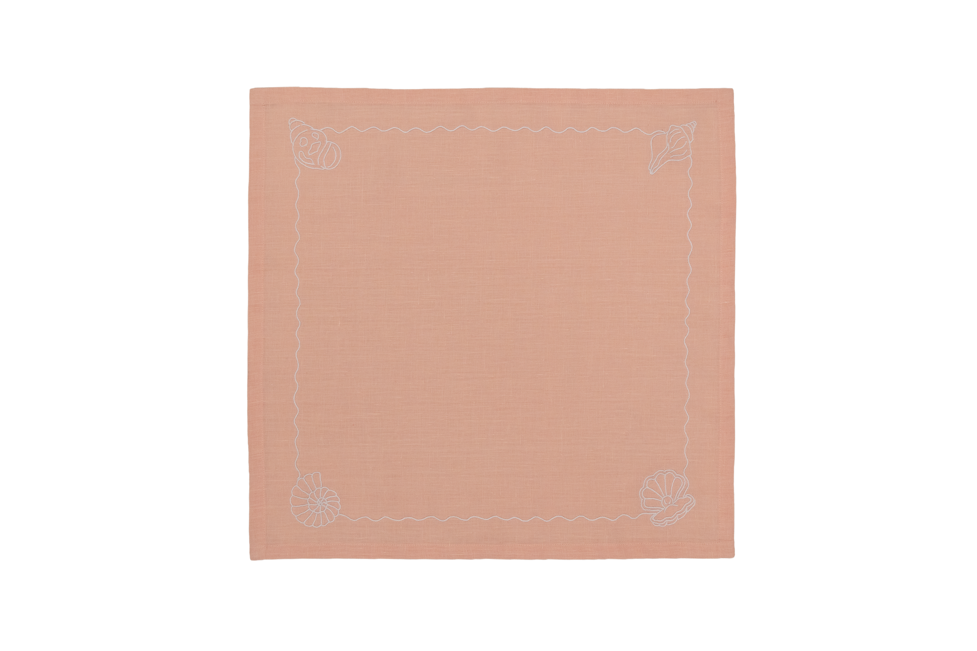 Embroidered Linen Napkins (Set of 4) 18×18 in