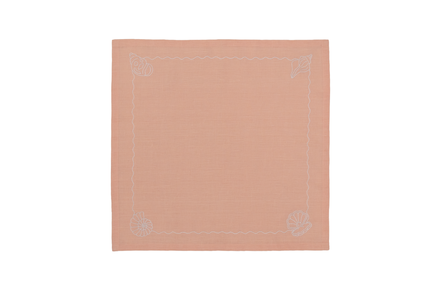 Embroidered Linen Napkins (Set of 4) 18×18 in
