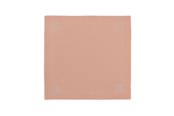 Embroidered Linen Napkins (Set of 4) 18×18 in
