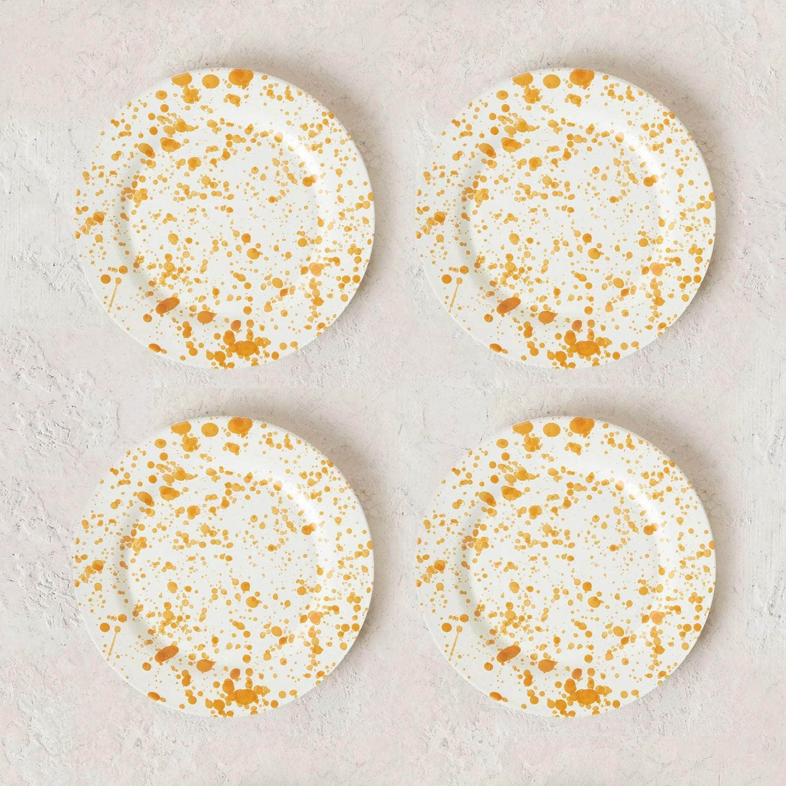 Burnt Orange Plate Set - 4 Pieces
