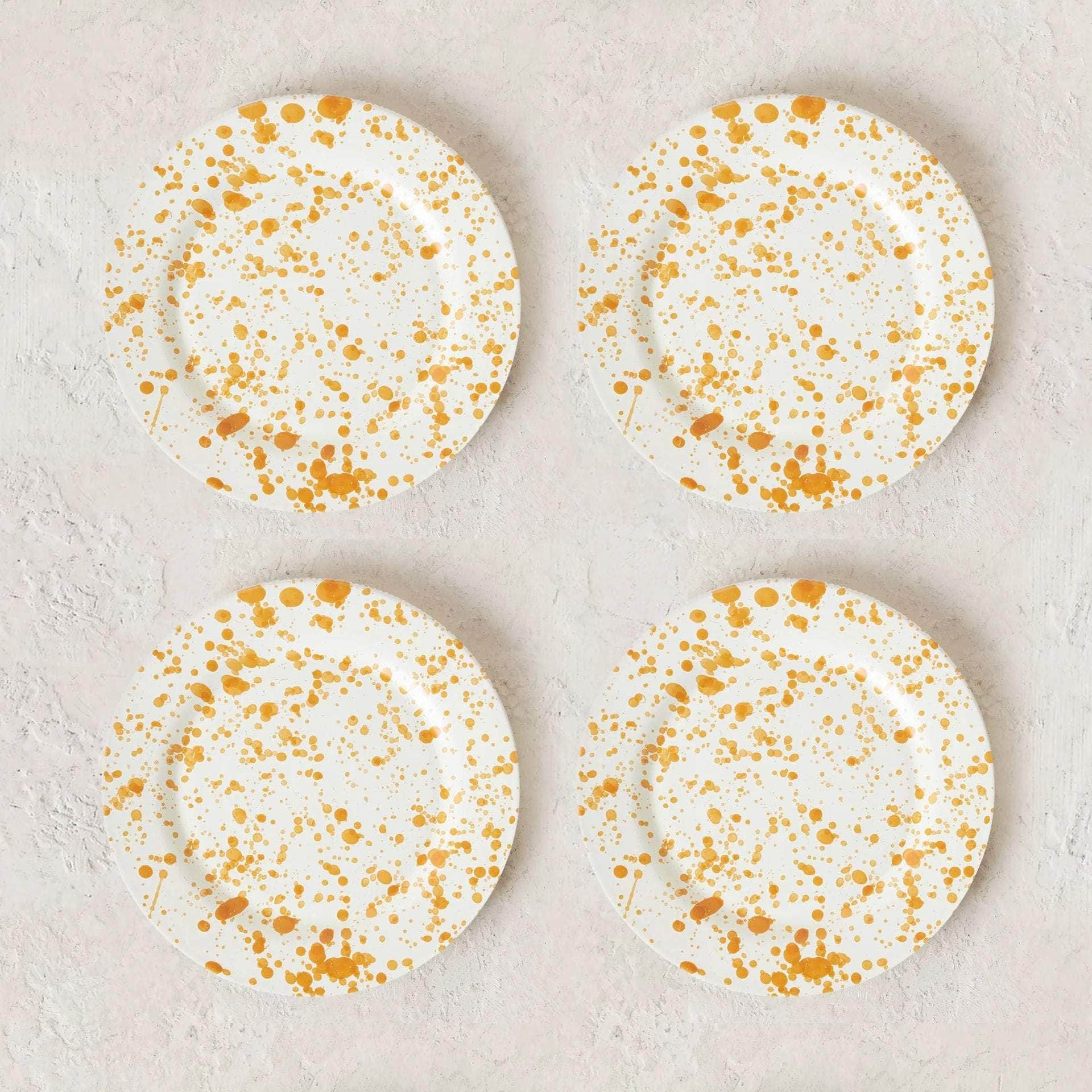 Burnt Orange Plate Set - 4 Pieces