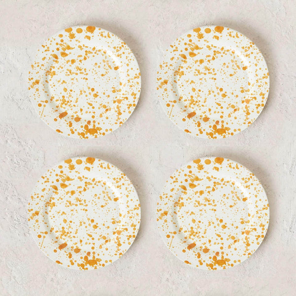 Burnt Orange Plate Set - 4 Pieces