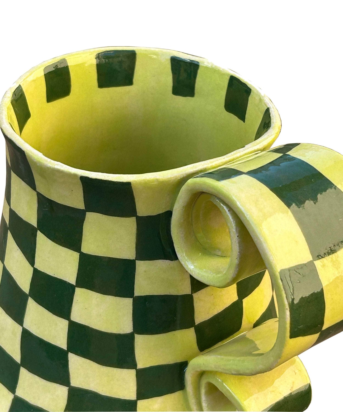 Green Checkered Mug