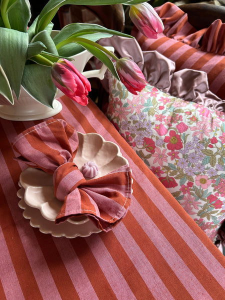 Ruffle Cushion made with Liberty Fabric 'Clarabell'