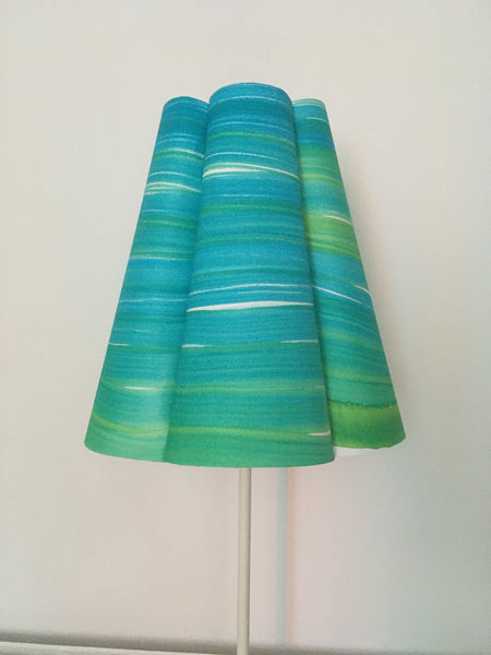 Conical Blue Paper Lampshade