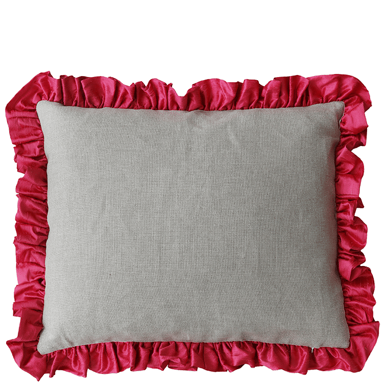 Ruffle Silk Cushion Candy