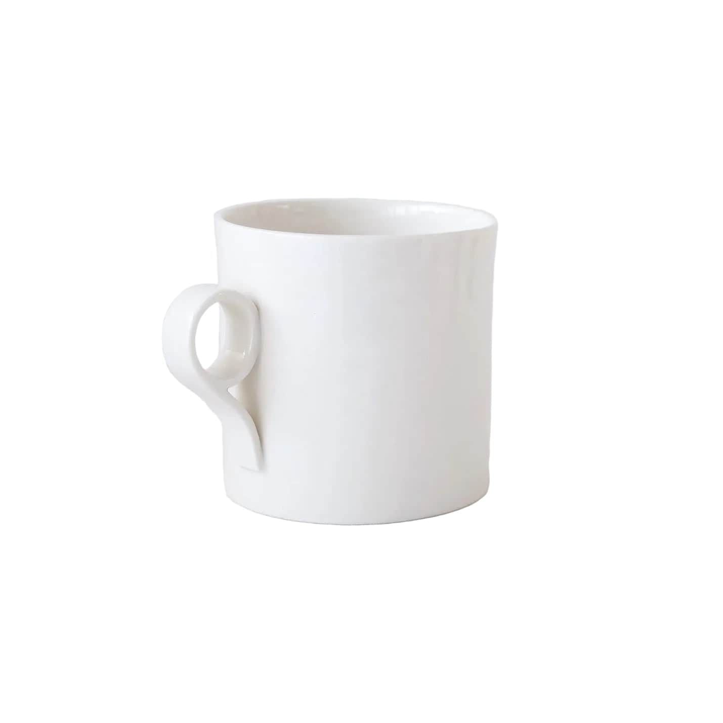 Large Mug in White - Loop Handle