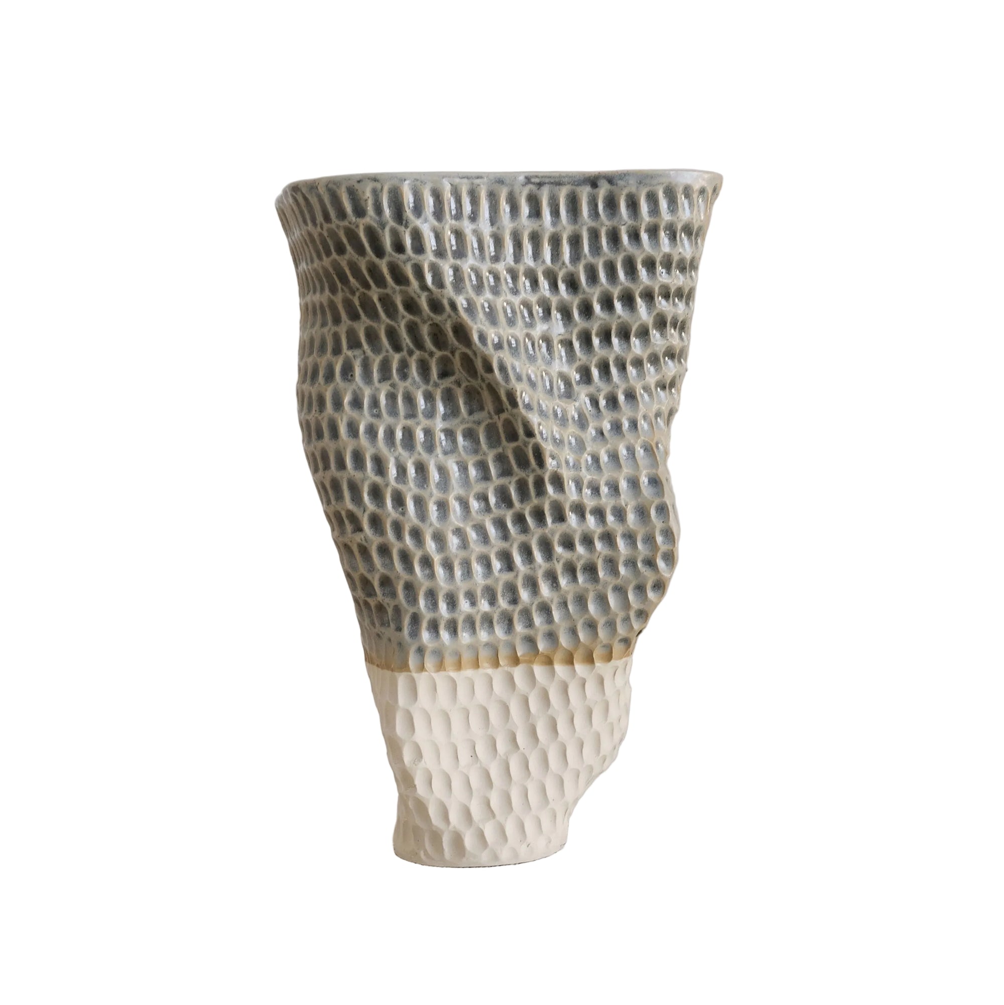 Luma - Carved Ceramic Vase - Everything Blue