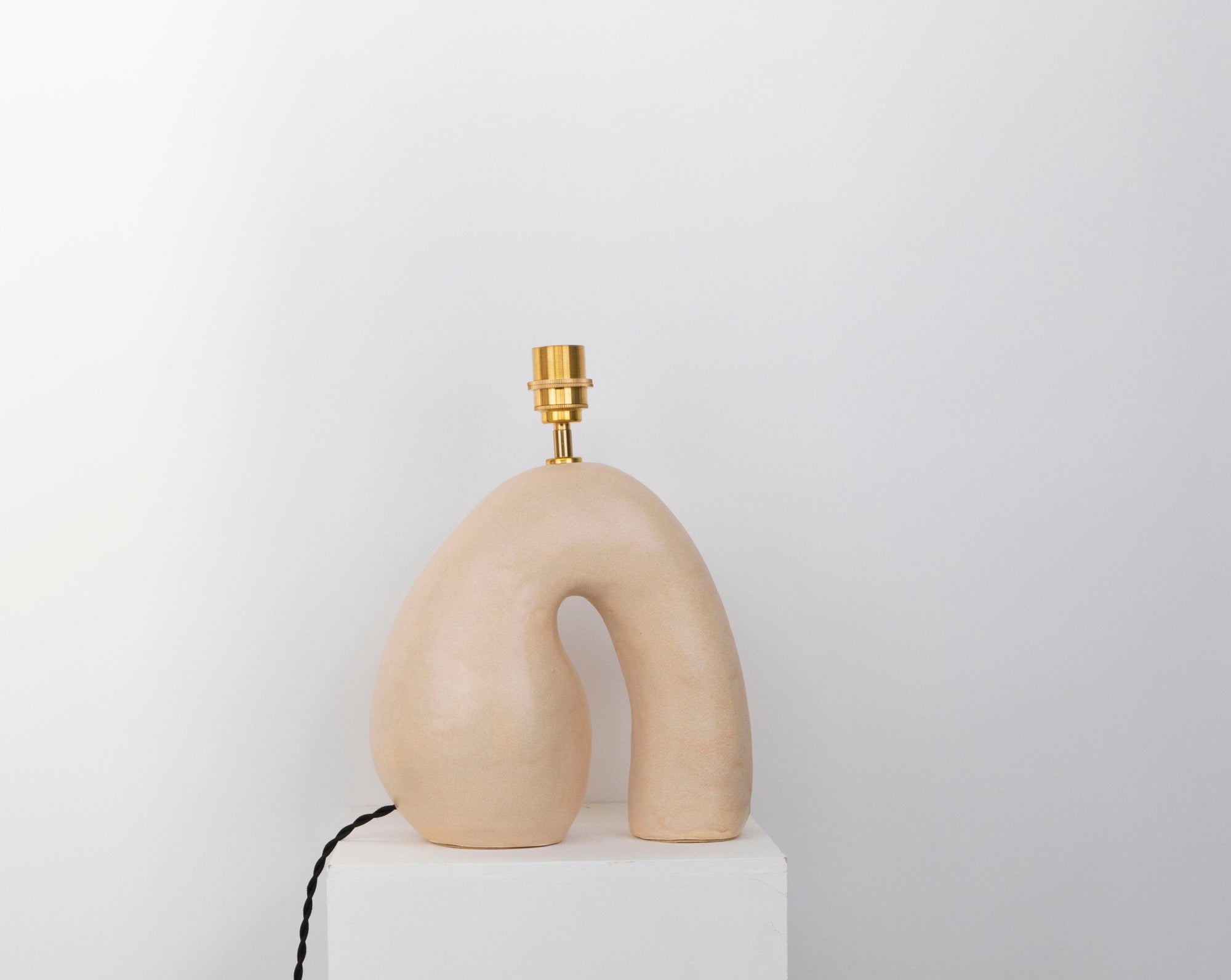 Big 'Opposée' Table Lamp - Satin Cream