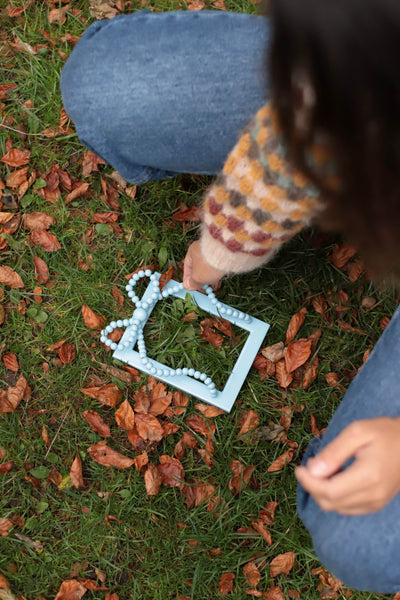 Beaded Bow Frame