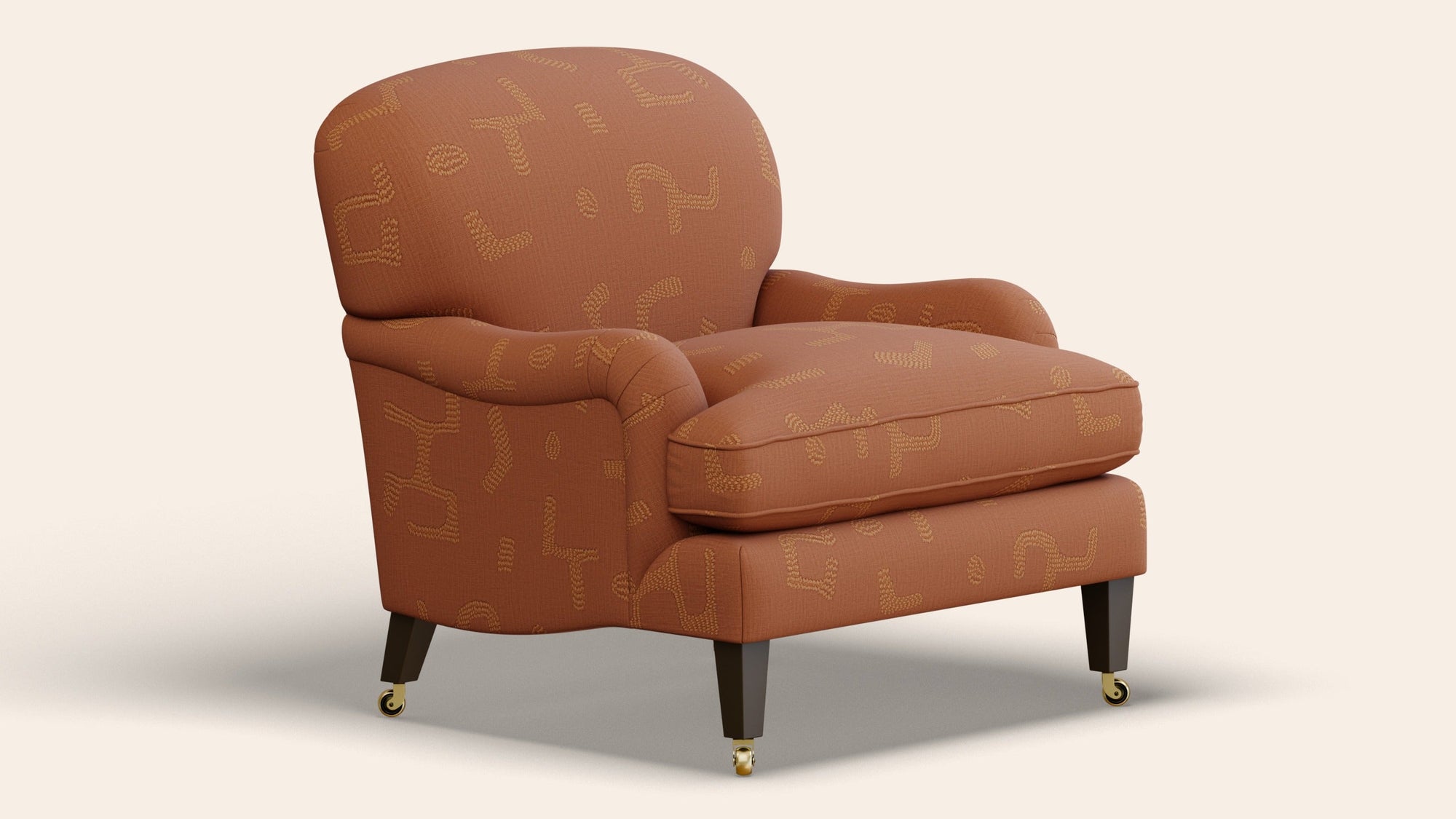 Sofia Armchair, Raphia, Tobacco-
