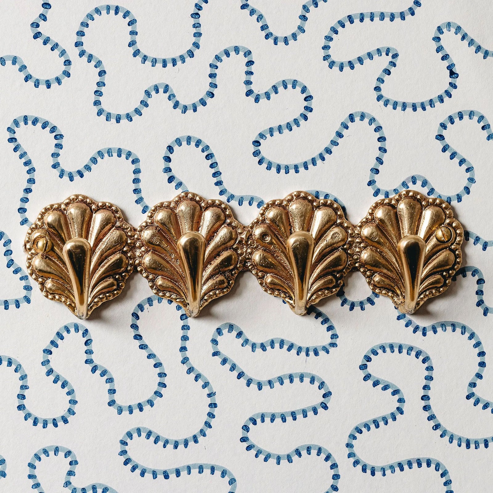 Shell Brass Coat Rack