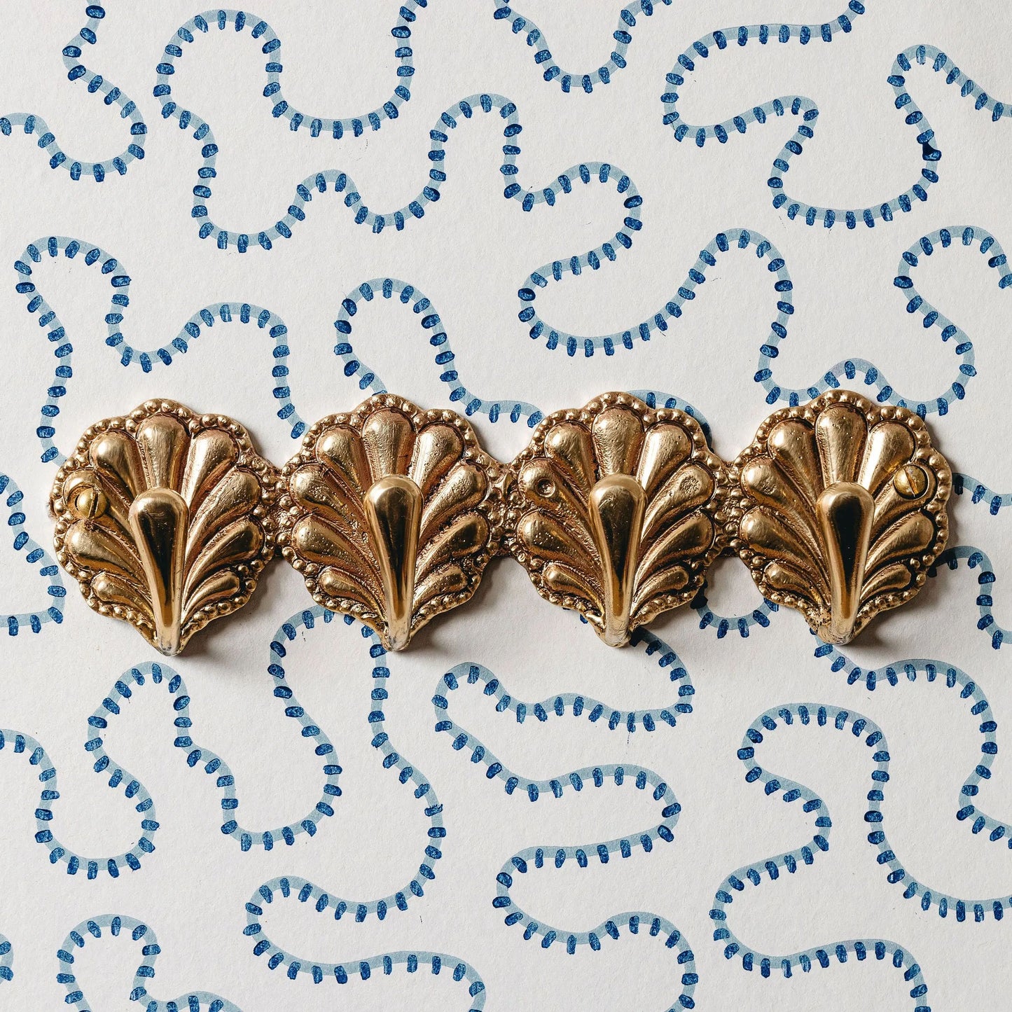 Shell Brass Coat Rack